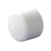 Заглушка 25 мм Политэк PPRC белый, для полипропиленовых труб