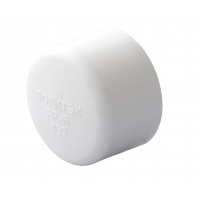 Заглушка 32 мм Политэк PPRC белый, для полипропиленовых труб