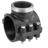 Седелка 160мм х 1"вр Poelsan 6 болтов, для ПНД труб