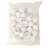 Муфта комбинированная 25 мм с резьбой 3/4"нр СТК PP-R белый, пакет 25 шт