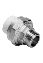 Муфта 63 мм х 2"нр разъемная СТК PP-R белый, для полипропиленовых труб