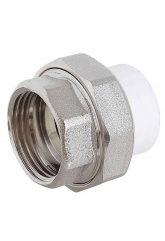 Муфта 63 мм х 2"вр разъемная СТК PP-R белый, для полипропиленовых труб