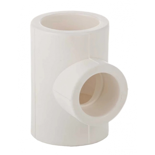 Тройник переходной 25 х 20 х 25 мм СТК PPRC белый, для полипропиленовых труб купить в интернет магазине Санрай73