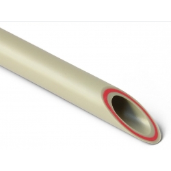 Труба 20х3,4 мм СТК PP-R серый, PN 25, SDR 6, стекловолокно