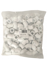 Угольник 20 мм 45° СТК PP-R белый, пакет 100 шт