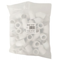 Угольник 25 мм 45° СТК PP-R белый, пакет 50 шт