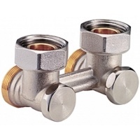 Узел нижнего подключения радиатора угловой 3/4" Giacomini для двухтрубных систем