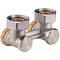 Узел нижнего подключения радиатора угловой 3/4" Giacomini для двухтрубных систем