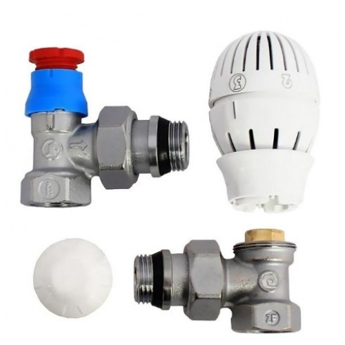 Комплект радиаторный термостатический угловой 1/2 Giacomini купить в интернет магазине Санрай73