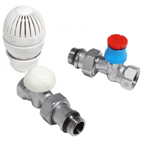 Комплект радиаторный термостатический прямой 1/2 Giacomini купить в интернет магазине Санрай73