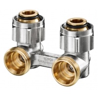 Узел нижнего подключения радиатора угловой 3/4" Oventrop Multiflex F для двухтрубных систем