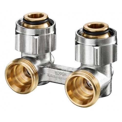 Узел нижнего подключения радиатора угловой 3/4" Oventrop Multiflex F для двухтрубных систем купить в интернет магазине Санрай73