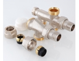 Узел регулирующий для подключения радиатора 1/2"х100%х3/4"ЕК Valtec для двухтрубных систем