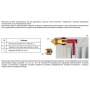 Вентильная вставка для радиатора терморегулирующая G1/2" М30х1,5 Valfex