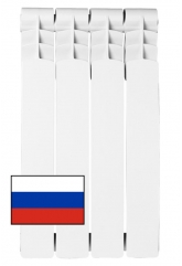 Радиатор алюминиевый АТМ Thermo Energia 500/95 4 секции, боковое подключение, белый