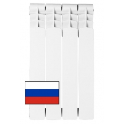 Радиатор алюминиевый АТМ Thermo Energia 500/95 4 секции, боковое подключение, белый