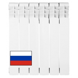 Радиатор алюминиевый АТМ Thermo Energia 500/95 6 секций, боковое подключение, белый