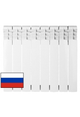 Радиатор алюминиевый АТМ Thermo Energia 500/95 8 секций, боковое подключение, белый