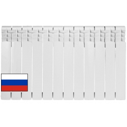 Радиатор алюминиевый АТМ Thermo Energia 500/95 12 секций, боковое подключение, белый