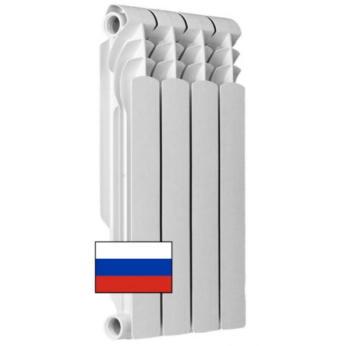 Радиатор биметаллический АТМ Thermo Metallo 500/80 4 секции, боковое подключение, белый купить в интернет магазине Санрай73