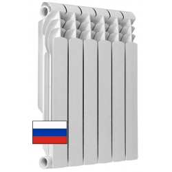 Радиатор биметаллический АТМ Thermo Metallo 500/80 6 секций, боковое подключение, белый