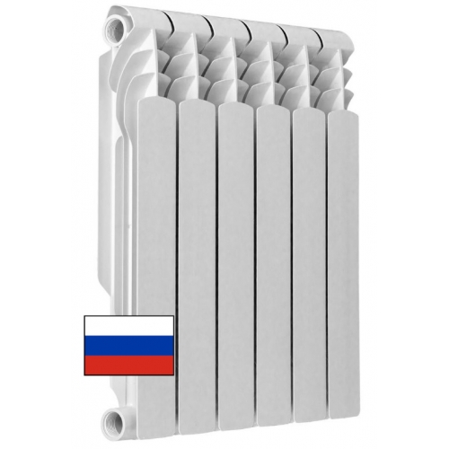 Радиатор биметаллический АТМ Thermo Metallo 500/80 6 секций, боковое подключение, белый купить в интернет магазине Санрай73