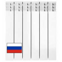 Радиатор биметаллический АТМ Thermo Progresso 500/100 6 секций, боковое подключение, белый