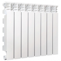 Радиатор алюминиевый Fondital Ardente C2 500/100 8 секций, боковое подключение, белый