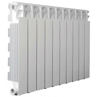 Радиатор алюминиевый Fondital Calidor Super B4 500/100 10 секций, боковое подключение, белый