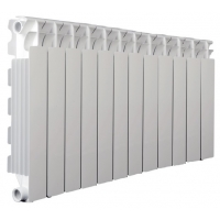Радиатор алюминиевый Fondital Calidor Super B4 500/100 12 секций, боковое подключение, белый