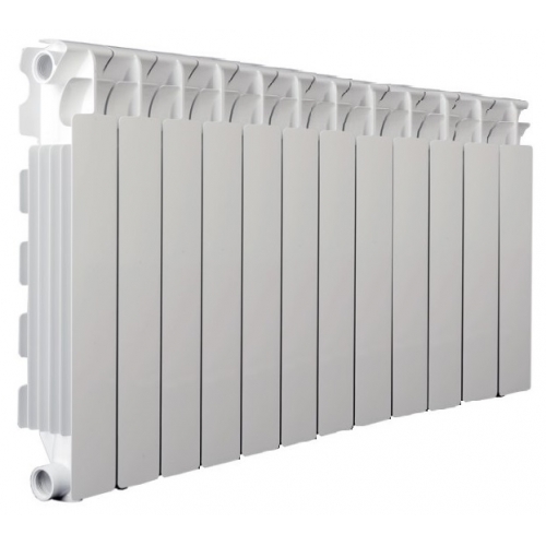Радиатор алюминиевый Fondital Calidor Super B4 500/100 12 секций, боковое подключение, белый купить в интернет магазине Санрай73