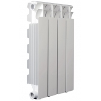 Радиатор алюминиевый Fondital Calidor Super B4 500/100 4 секции, боковое подключение, белый