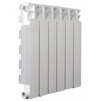 Радиатор алюминиевый Fondital Calidor Super B4 500/100 6 секций, боковое подключение, белый