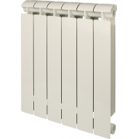 Радиатор биметаллический Global Style Extra 500/80 6 секций, боковое подключение, белый