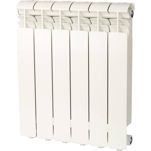 Радиатор алюминиевый Global ISEO 500/80 6 секций, боковое подключение, белый купить в интернет магазине Санрай73