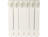 Радиатор алюминиевый Global ISEO 500/80 6 секций, боковое подключение, белый