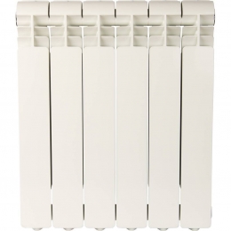 Радиатор алюминиевый Global ISEO 500/80 6 секций, боковое подключение, белый