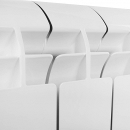 Радиатор алюминиевый Global VOX- R 500/95 8 секций, боковое подключение, белый