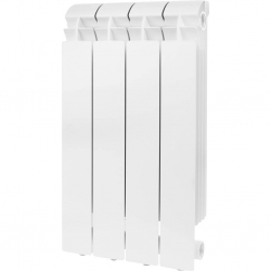 Радиатор алюминиевый Global VOX- R 500/95 4 секции, боковое подключение, белый