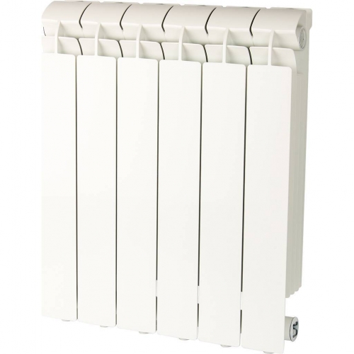 Радиатор алюминиевый Global VOX- R 500/95 6 секций, боковое подключение, белый купить в интернет магазине Санрай73