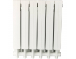 Радиатор алюминиевый Global VOX- R 500/95 6 секций, боковое подключение, белый
