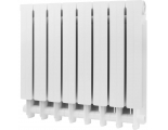 Радиатор алюминиевый Global VOX- R 500/95 8 секций, боковое подключение, белый