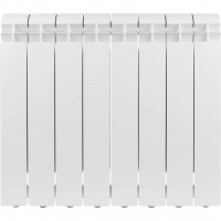 Радиатор алюминиевый Global VOX- R 500/95 8 секций, боковое подключение, белый