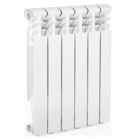 Радиатор алюминиевый Lammin Eco 500/77 6 секций, боковое подключение, белый