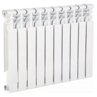 Радиатор биметаллический Lammin Eco 500/79 10 секций, боковое подключение, белый