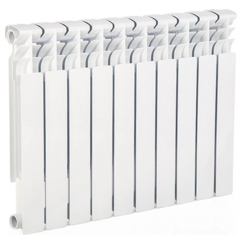 Радиатор биметаллический Lammin Eco 500/79 10 секций, боковое подключение, белый купить в интернет магазине Санрай73