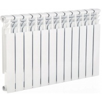 Радиатор биметаллический Lammin Eco 500/79 12 секций, боковое подключение, белый