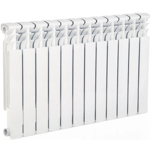 Радиатор биметаллический Lammin Eco 500/79 12 секций, боковое подключение, белый купить в интернет магазине Санрай73
