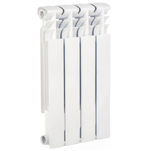 Радиатор биметаллический Lammin Eco 500/79 4 секции, боковое подключение, белый купить в интернет магазине Санрай73