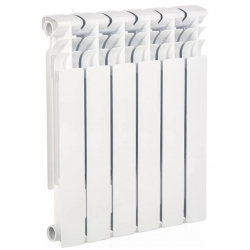 Радиатор биметаллический Lammin Eco 500/79 6 секций, боковое подключение, белый